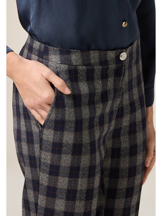 Oltre Oltre Pantaloni di tessuto P030R208965N0S3 Blu Regular Fit