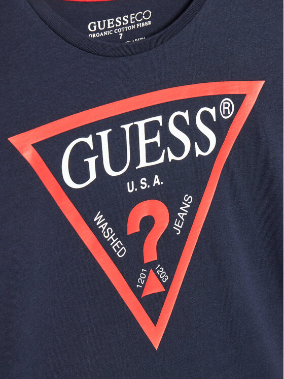 Guess Guess T-Shirt L73I55 K8HM0 Niebieski Regular Fit