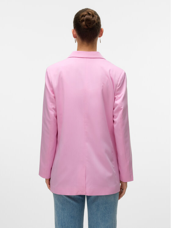 Vero Moda Vero Moda Marynarka Nila 10320915 Różowy Slim Fit