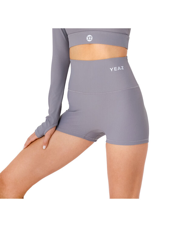 Yeaz Yeaz Szorty sportowe CLUB LEVEL Sportshorts Szary Slim Fit