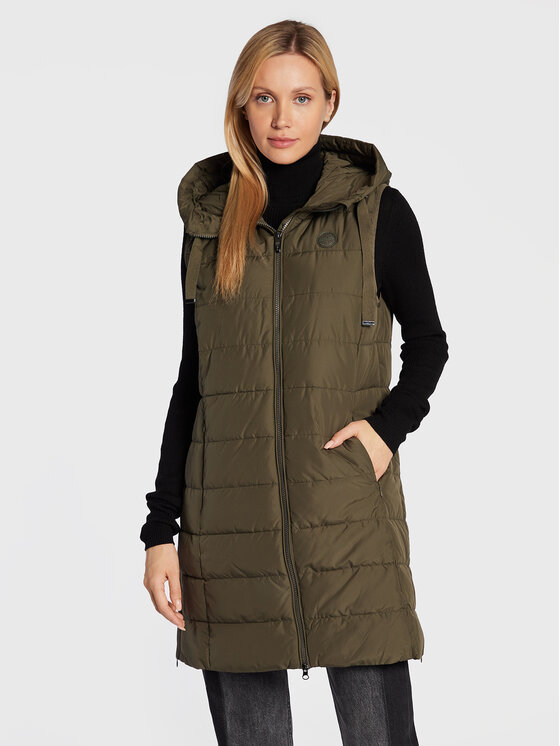 Olsen Olsen Γιλέκο 15101371 Πράσινο Regular Fit