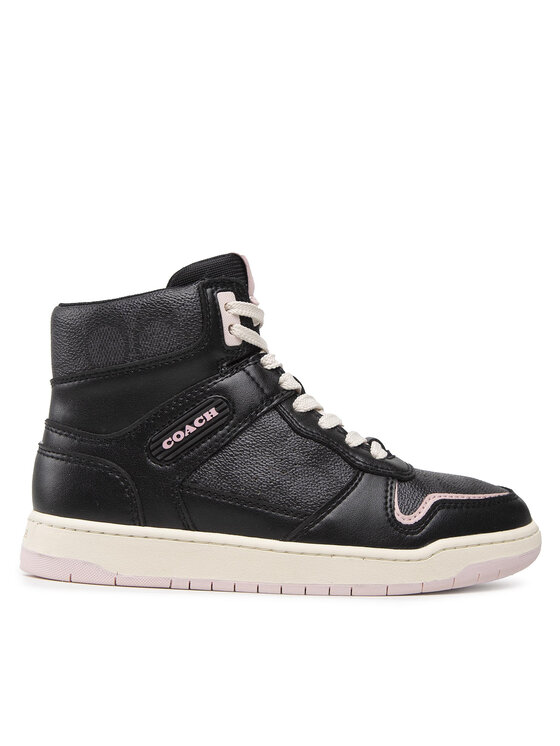 Coach Snīkeri Hi Top Coated Canvas CD304 Melns