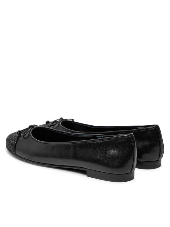 Tory Burch Tory Burch Balerina Cap-Toe Pave Ballet 166214 Fekete