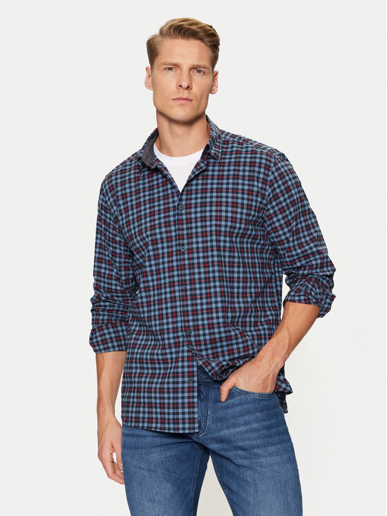 s.Oliver s.Oliver Srajca 2149814 Modra Regular Fit