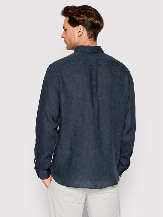 United Colors Of Benetton United Colors Of Benetton Hemd 5BKU5QJG8 Dunkelblau Regular Fit