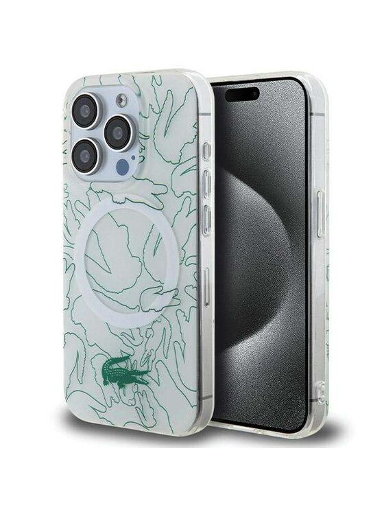 Etui na telefon Lacoste, Białe, Apple iPhone 15 Pro Max