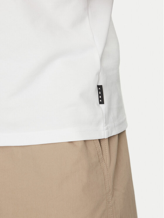 Jack&Jones Jack&Jones Тениска с яка и копчета Fusion 12273127 Бял Regular Fit