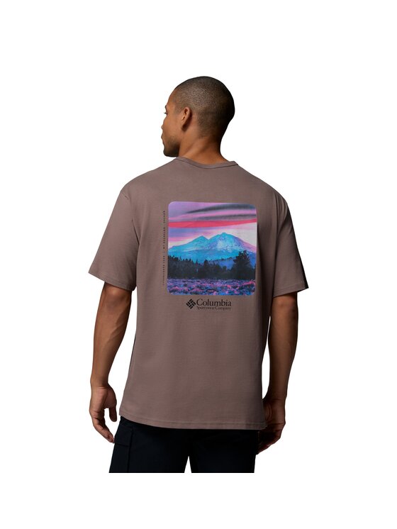 Columbia Columbia T-Shirt 215504 Brązowy Regular Fit