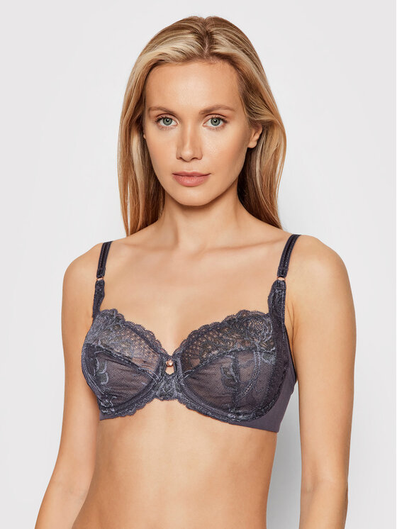 Triumph Triumph Biustonosz z fiszbiną Wild Peony Florale 10209608 Szary