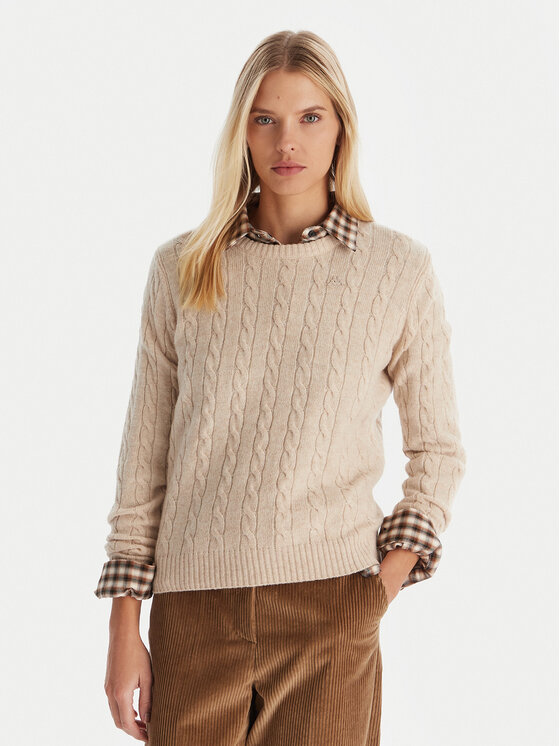 Robe di Kappa Robe di Kappa Džemperis Jolie 65116CW Bēšs Regular Fit