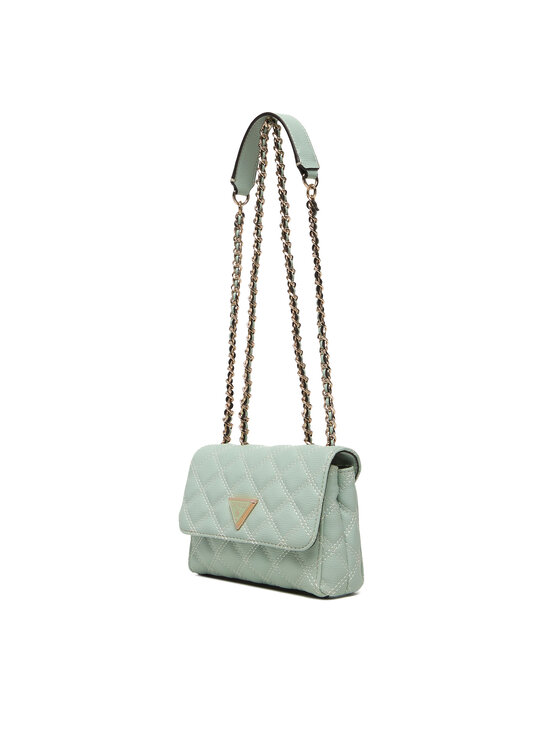 Guess Guess Дамска чанта Giully II Mini HWQG96 73740 Зелен