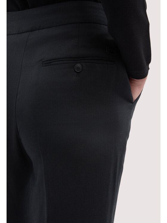 Trussardi Trussardi Pantaloni di tessuto P269A202388N033 Nero Over Fit