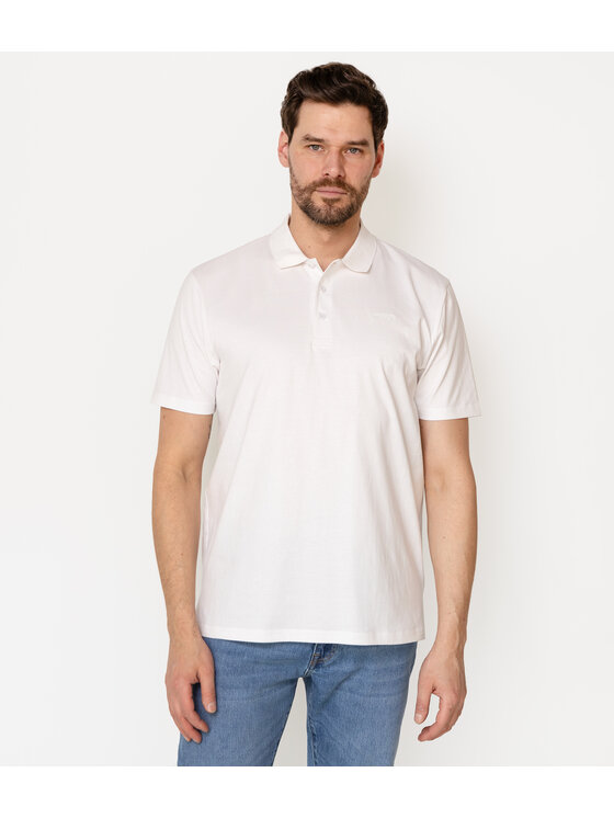 Lee Cooper Lee Cooper Polo ALAN 7124 Biały Regular Fit