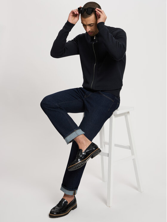 Cross Jeans Cross Jeans Kardigan 34268-310 Granatowy Regular Fit