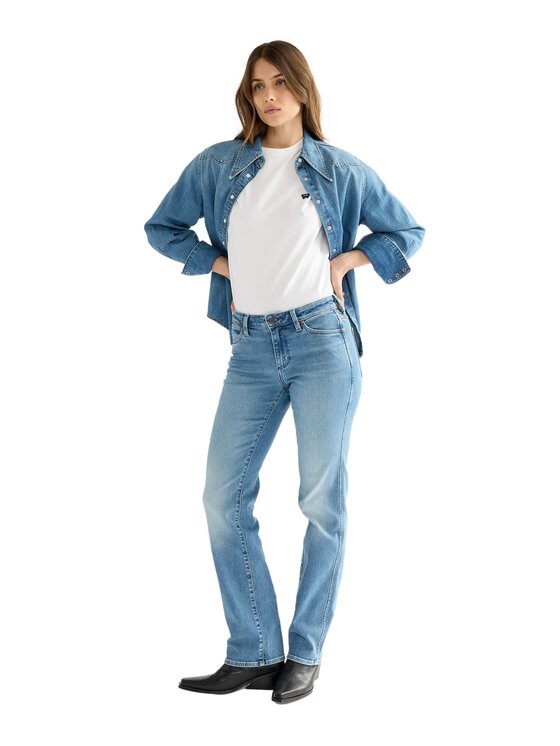 Wrangler Wrangler Jeansy 112388328 Niebieski Straight Fit