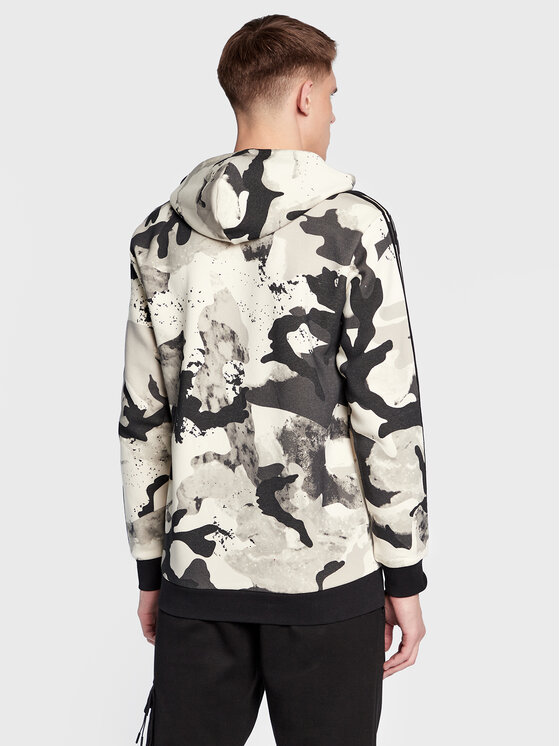 adidas adidas Mikina Camo Series HK2805 Šedá Regular Fit