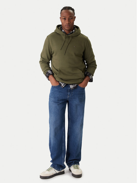 Tommy Jeans Tommy Jeans Pulóver DM0DM20742 Zöld Regular Fit