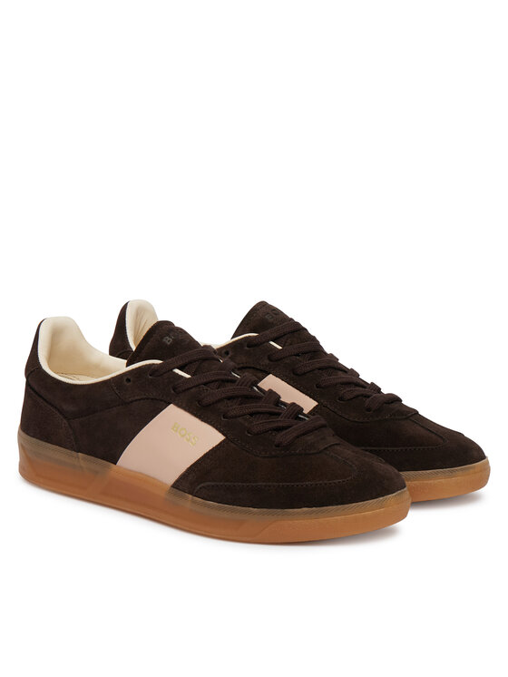 BOSS BOSS Sneakersy Brenta 50563375 Tmavo hnedá