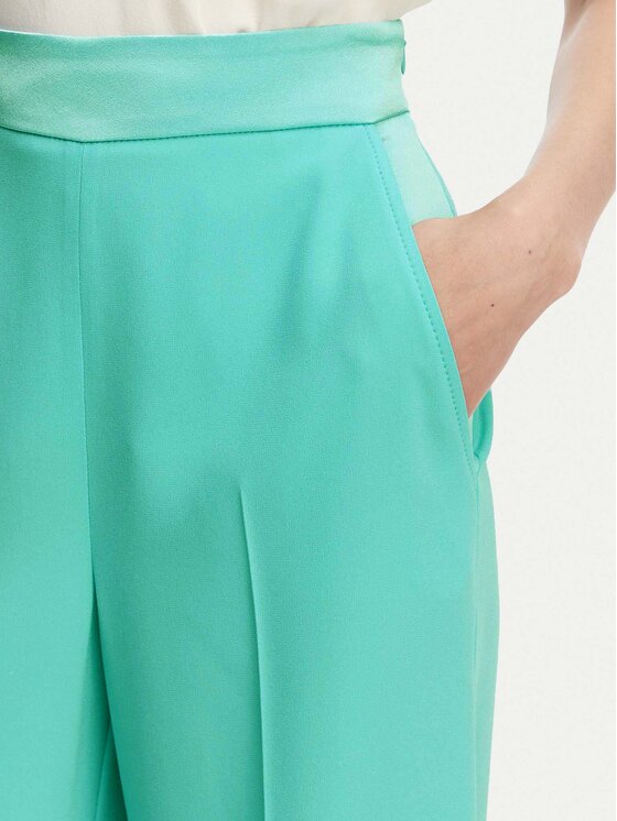 Marella Marella Stoffhose Stampa 2613131032 Türkisfarben Straight Fit