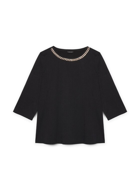 Fiorella Rubino Fiorella Rubino T-shirt G219L208701N033 Nero Boxy Fit