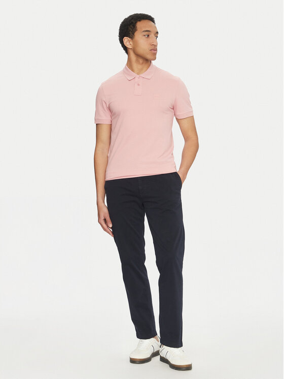 BOSS BOSS Chinosy 50534378 Granatowy Regular Fit