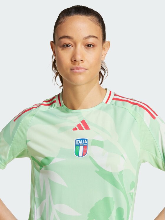 adidas adidas Koszulka techniczna Italy 25 (Women's Team) Away Authentic Jersey Zielony Regular Fit