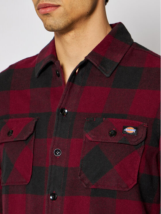 Dickies Dickies Camicia Unisex New Sacramento DK0A4XDZMR0 Bordeaux Regular Fit