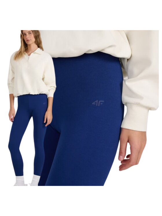 4F 4F Leggings 4FWMM00TTIGF195-031S Blu scuro Slim Fit