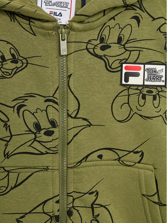 Fila Fila Bluza Tulsa FAK0170 Zielony Regular Fit