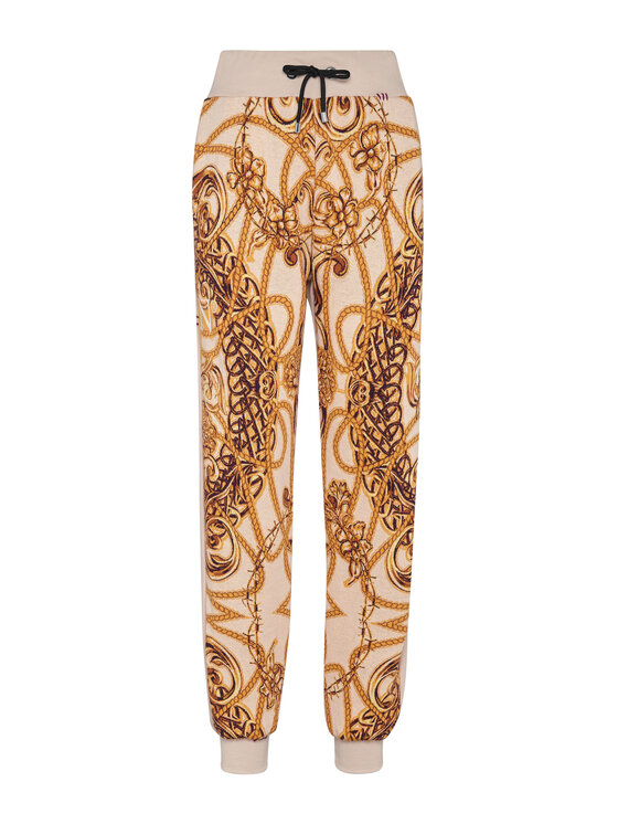 PHILIPP PLEIN PHILIPP PLEIN Spodnie dresowe 30419 Beżowy Jogger Fit