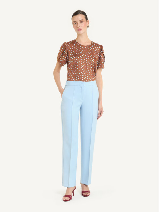 KMX KMX Spodnie materiałowe 809740003 Niebieski Straight Fit