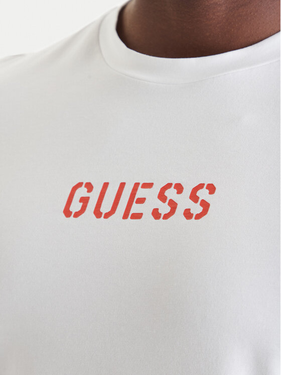 Guess Guess Marškinėliai U6GM01 K6YW1 Balta Regular Fit