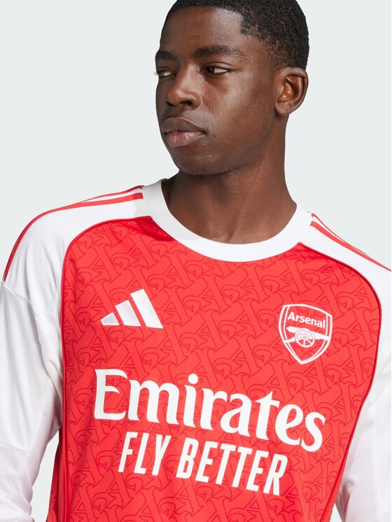 adidas adidas Koszulka techniczna Arsenal 25/26 Long Sleeve Home Jersey Czerwony Slim Fit
