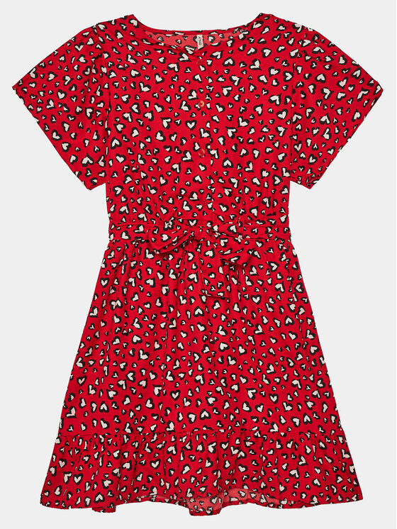 Kids ONLY Kids ONLY Ljetna haljina Palma 15316557 Crvena Regular Fit