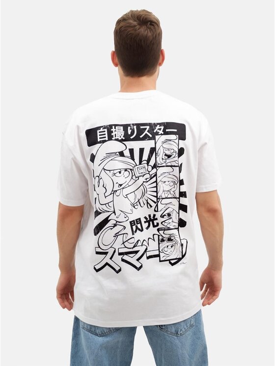 Smerfy Smerfy T-Shirt 118484 Biały Oversize