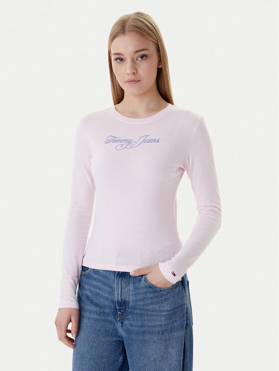 Tommy Jeans Tommy Jeans Blúzka Essential DW0DW21844 Ružová Regular Fit