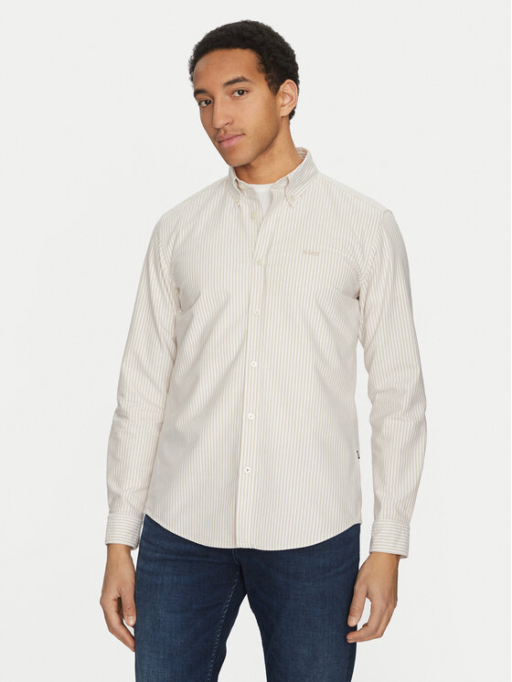 BOSS BOSS Srajca Roan 50520275 Bež Slim Fit
