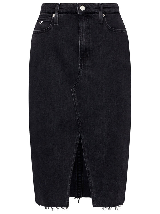 Calvin Klein Jeans Calvin Klein Jeans Džínsová sukňa J20J215923 Čierna Regular Fit