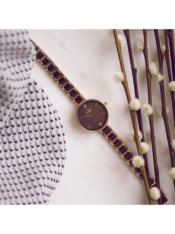 Obaku Obaku Zegarek V195LXVNSN Brązowy