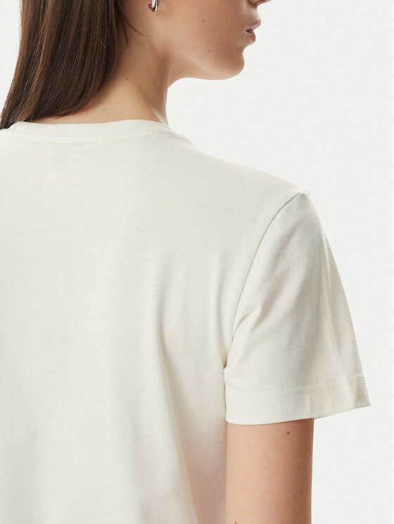 Calvin Klein Jeans Calvin Klein Jeans T-shirt SS 20s LV044G200G Krem Regular Fit