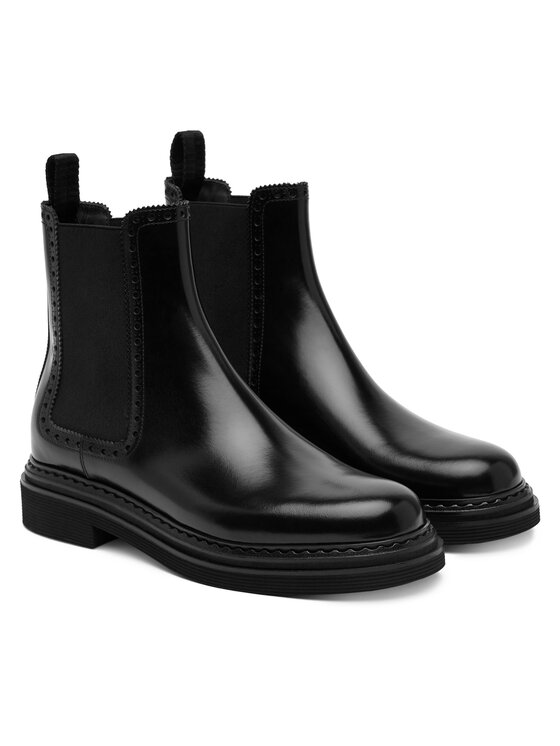 Dolce&Gabbana Dolce&Gabbana Kotníková obuv s elastickým prvkem CT1049 A1203 Černá