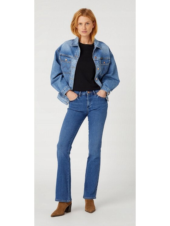 Wrangler Wrangler Jeansy Bootcut 625 Niebieski Bootcut Fit