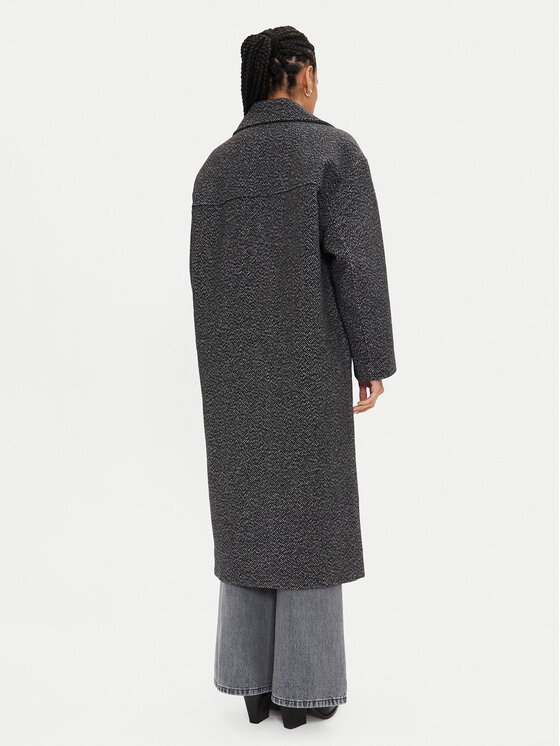 Calvin Klein Jeans Calvin Klein Jeans Płaszcz wełniany J20J224618 Szary Relaxed Fit