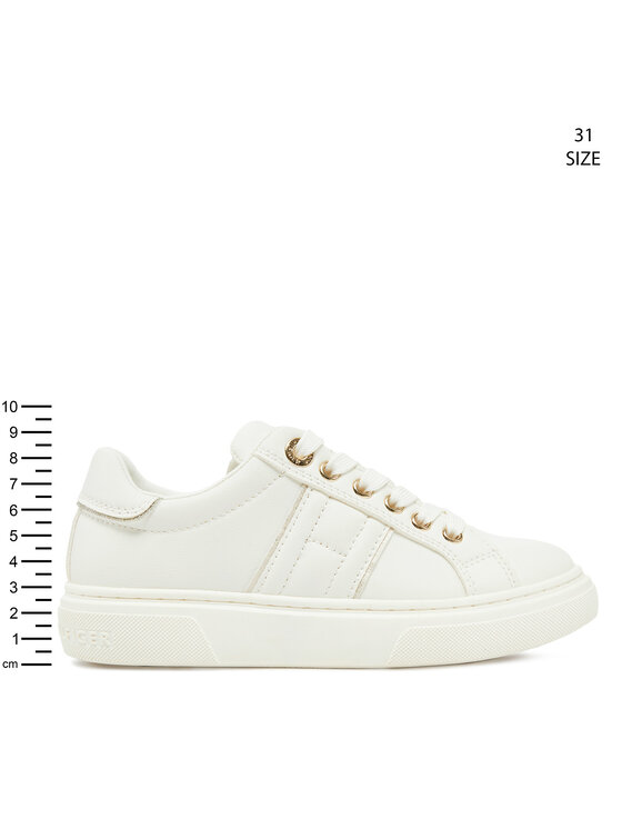Tommy Hilfiger Tommy Hilfiger Sneakersy Low Cut Lace-Up Sneaker T3A9-33745-1439 M Biały