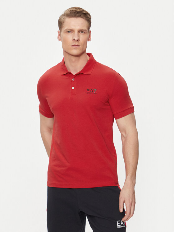 EA7 Emporio Armani EA7 Emporio Armani Tricou polo 8NPF04 PJM5Z 1461 Roșu Regular Fit