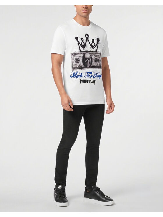 PHILIPP PLEIN PHILIPP PLEIN T-Shirt 31614 Biały Regular Fit