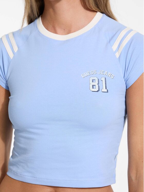Guess Jeans Guess Jeans T-Shirt 175483 Niebieski Classic Fit