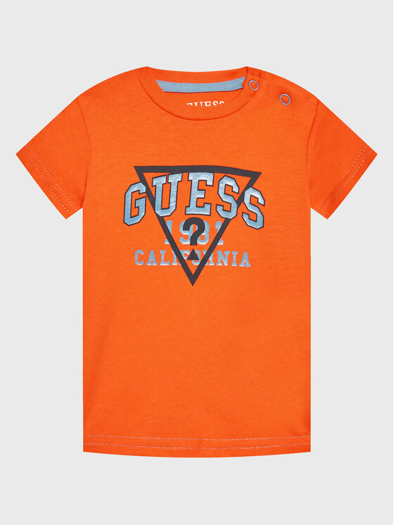 Guess Guess T-shirt I3RI03 K8HM0 Arancione Regular Fit
