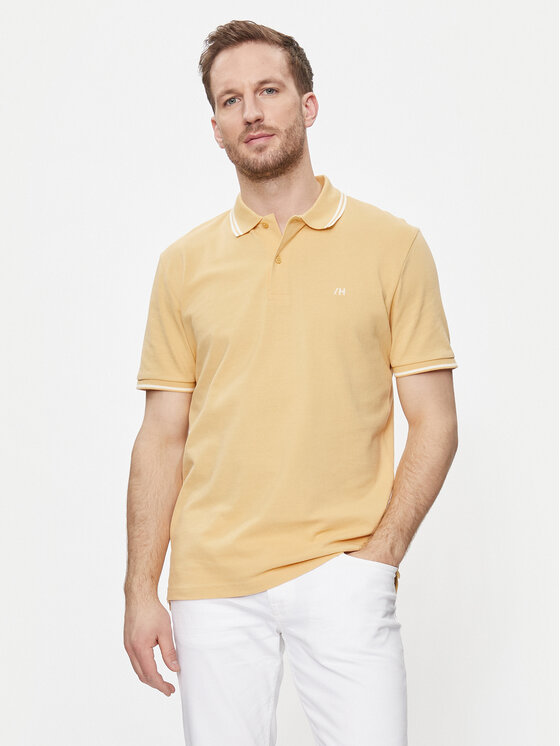 Selected Homme Polokošeľa 16087840 Béžová Regular Fit