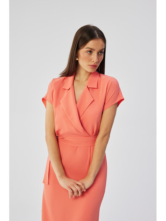 Stylove Stylove Sukienka wieczorowa S363 Pomarańczowy Comfortable Fit